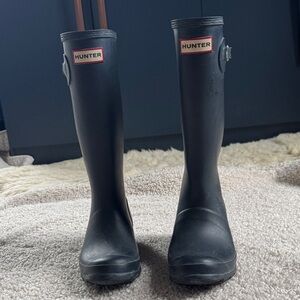 Hunter Kids Navy Blue Rain Boots